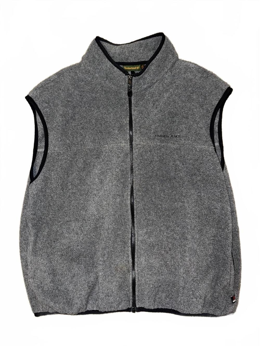 Vintage Timberland Polartec Grey Fleece Vest Size 2XL